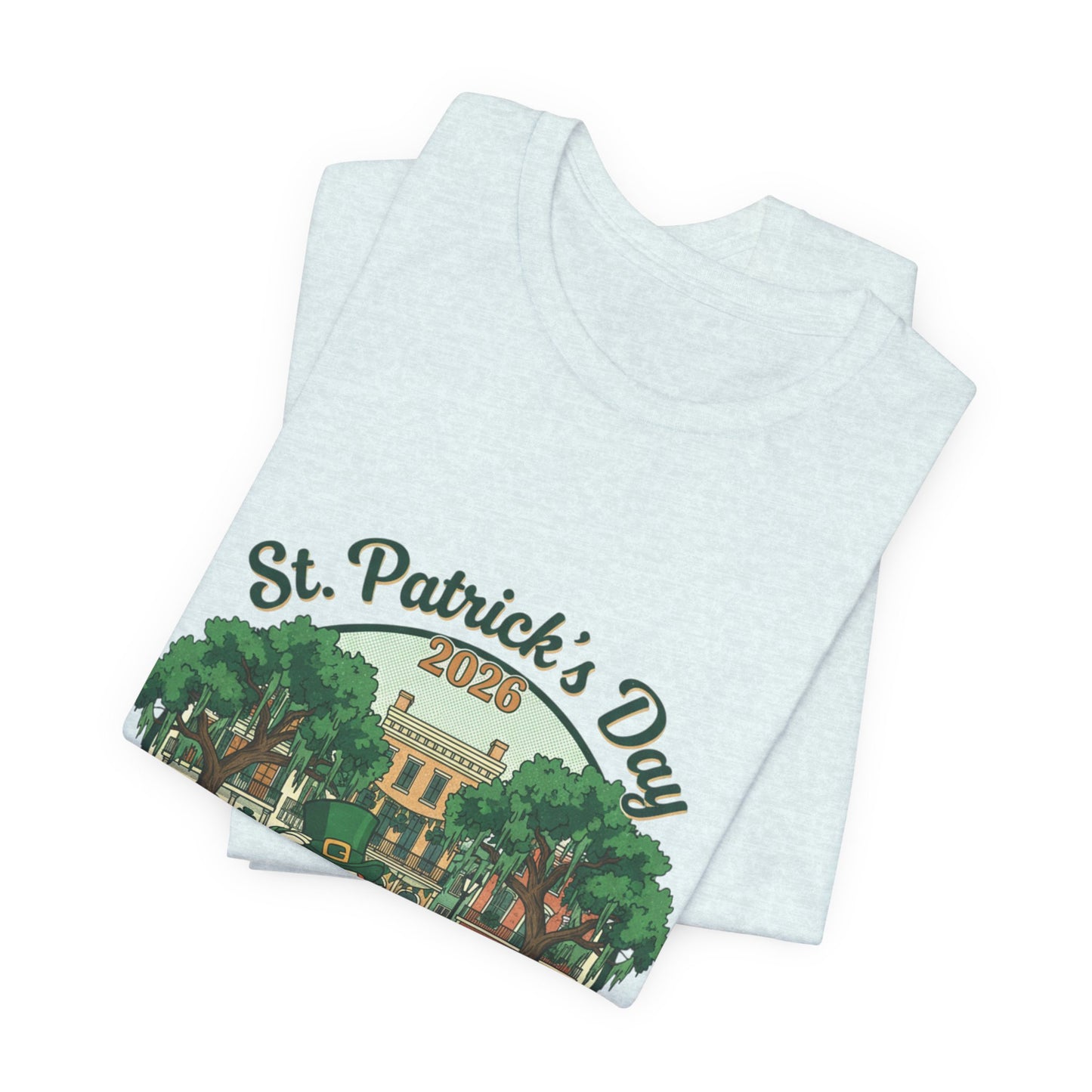 St. Patrick’s Day Savannah, GA T‑Shirt — Vintage Leprechaun Savannah Tee
