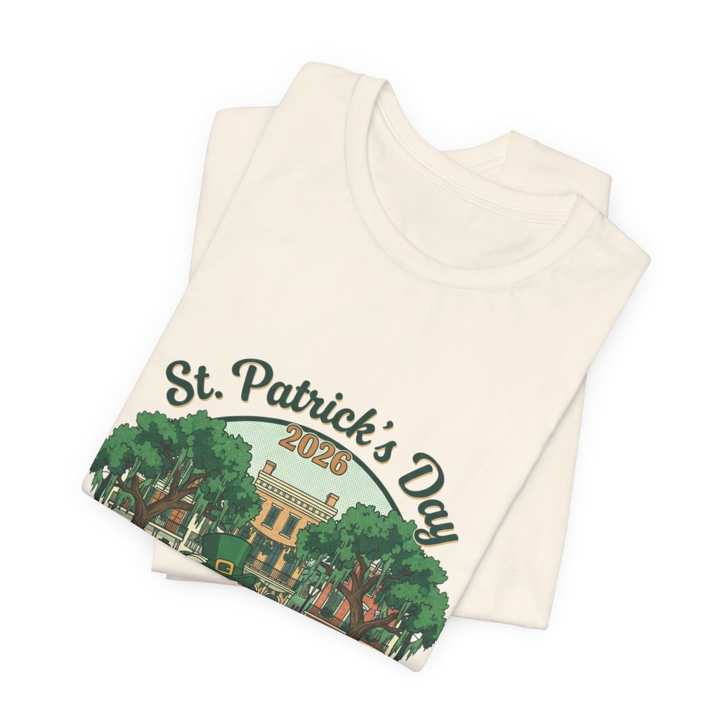 St. Patrick’s Day Savannah, GA T‑Shirt — Vintage Leprechaun Savannah Tee