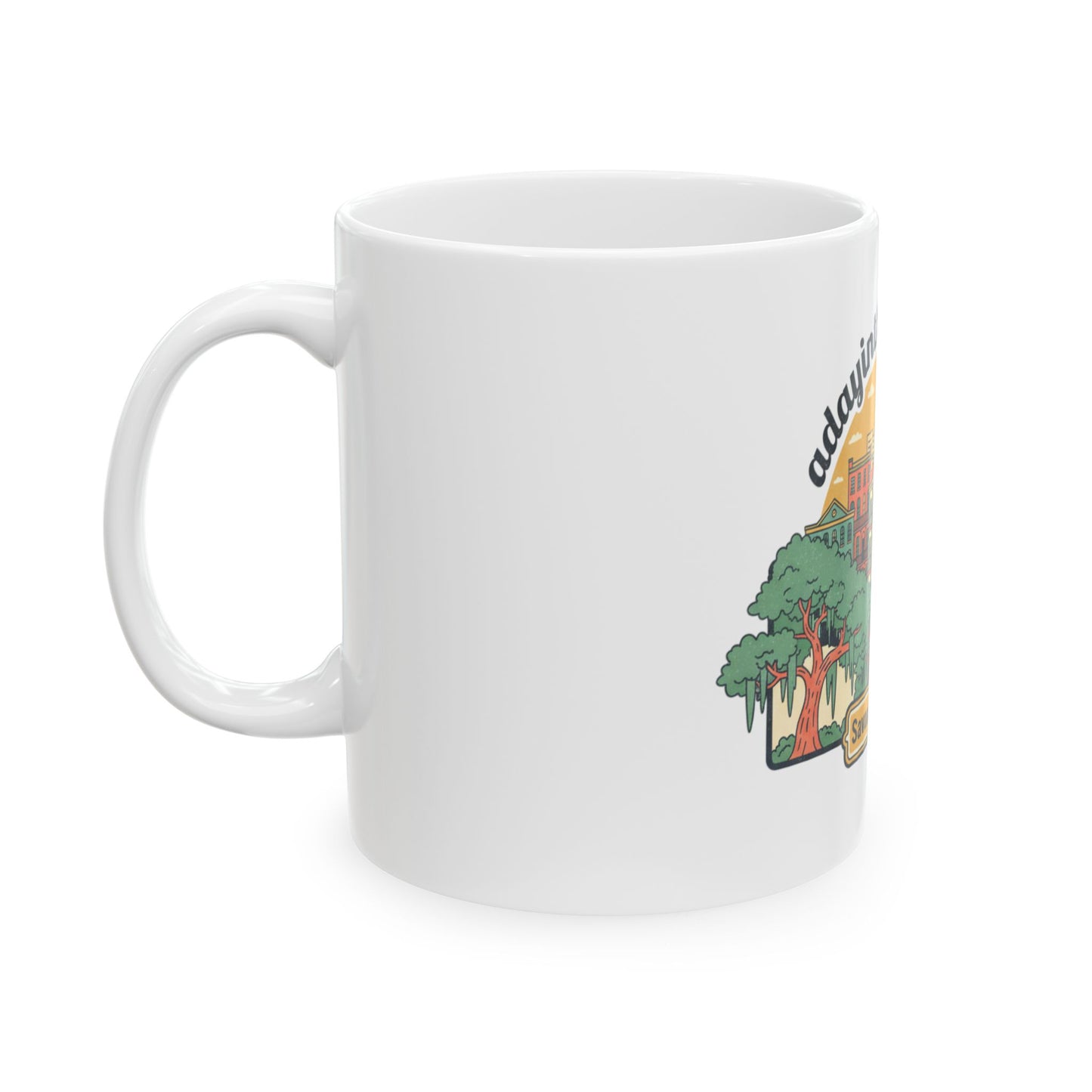 Savannah GA 2026 Scenic Ceramic Mug — 'dayinthelifeofkorri' Souvenir Coffee Cup (11oz/15oz)