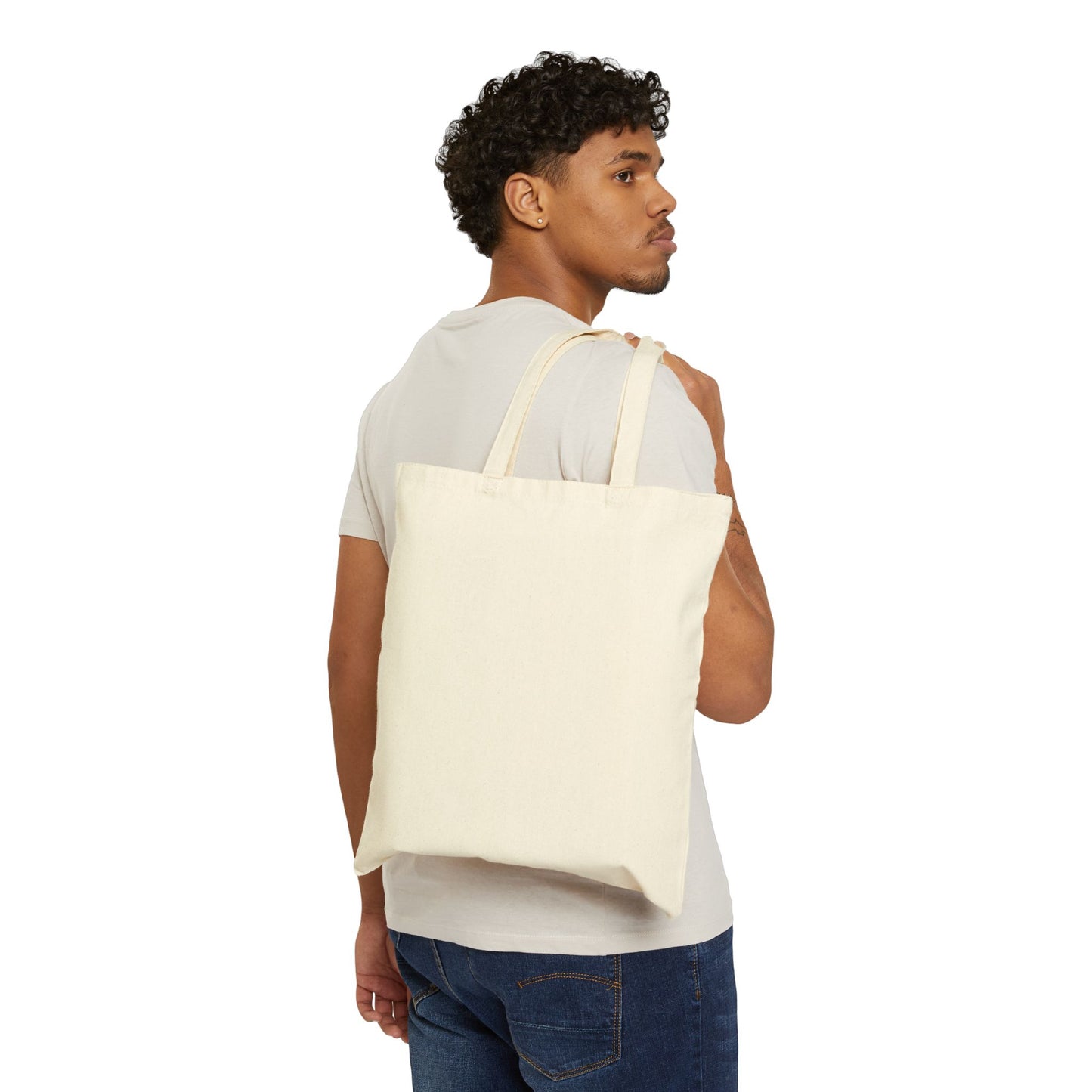 Canvas Tote Bag — Day at the Lake Retro Badge Graphic (2026)