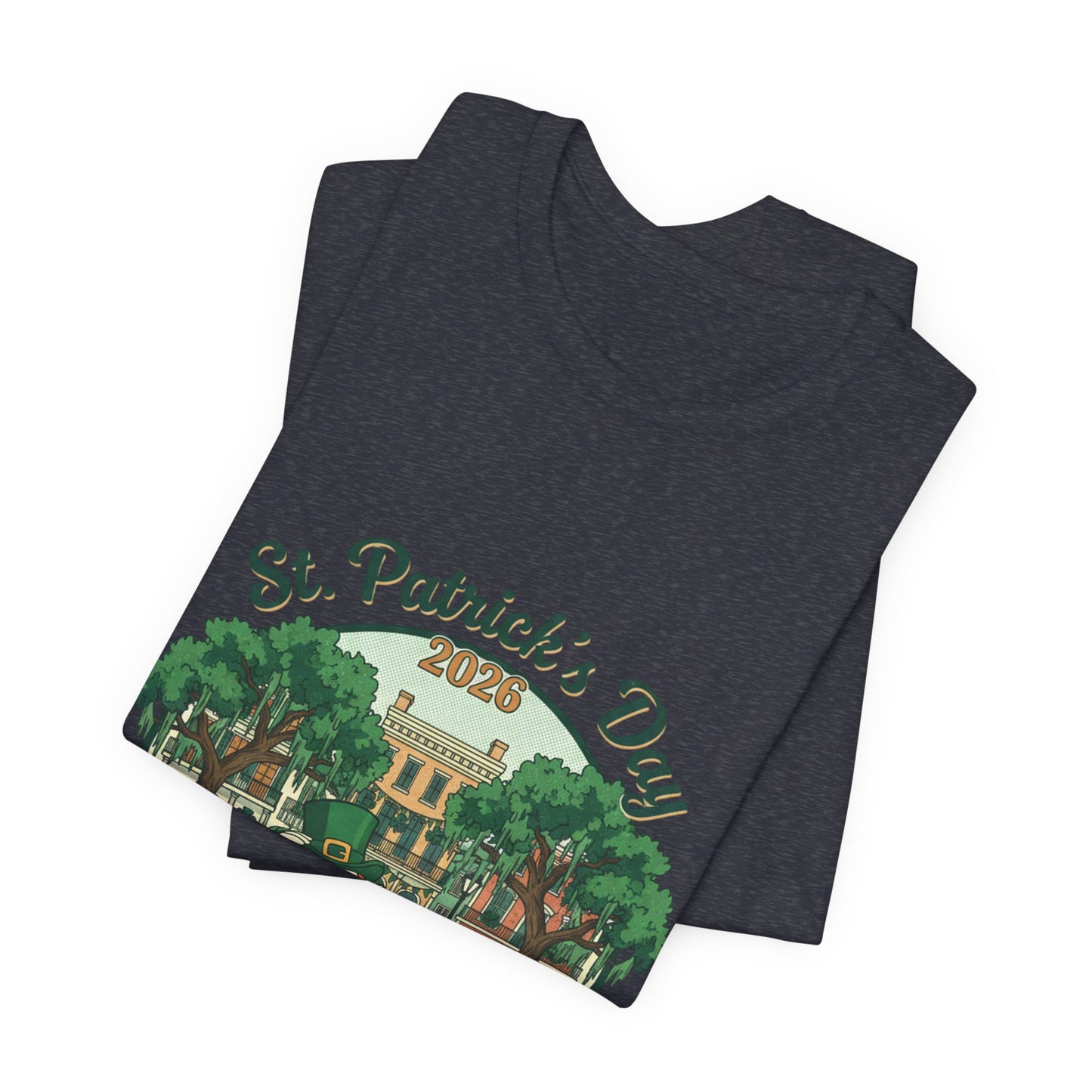 St. Patrick’s Day Savannah, GA T‑Shirt — Vintage Leprechaun Savannah Tee