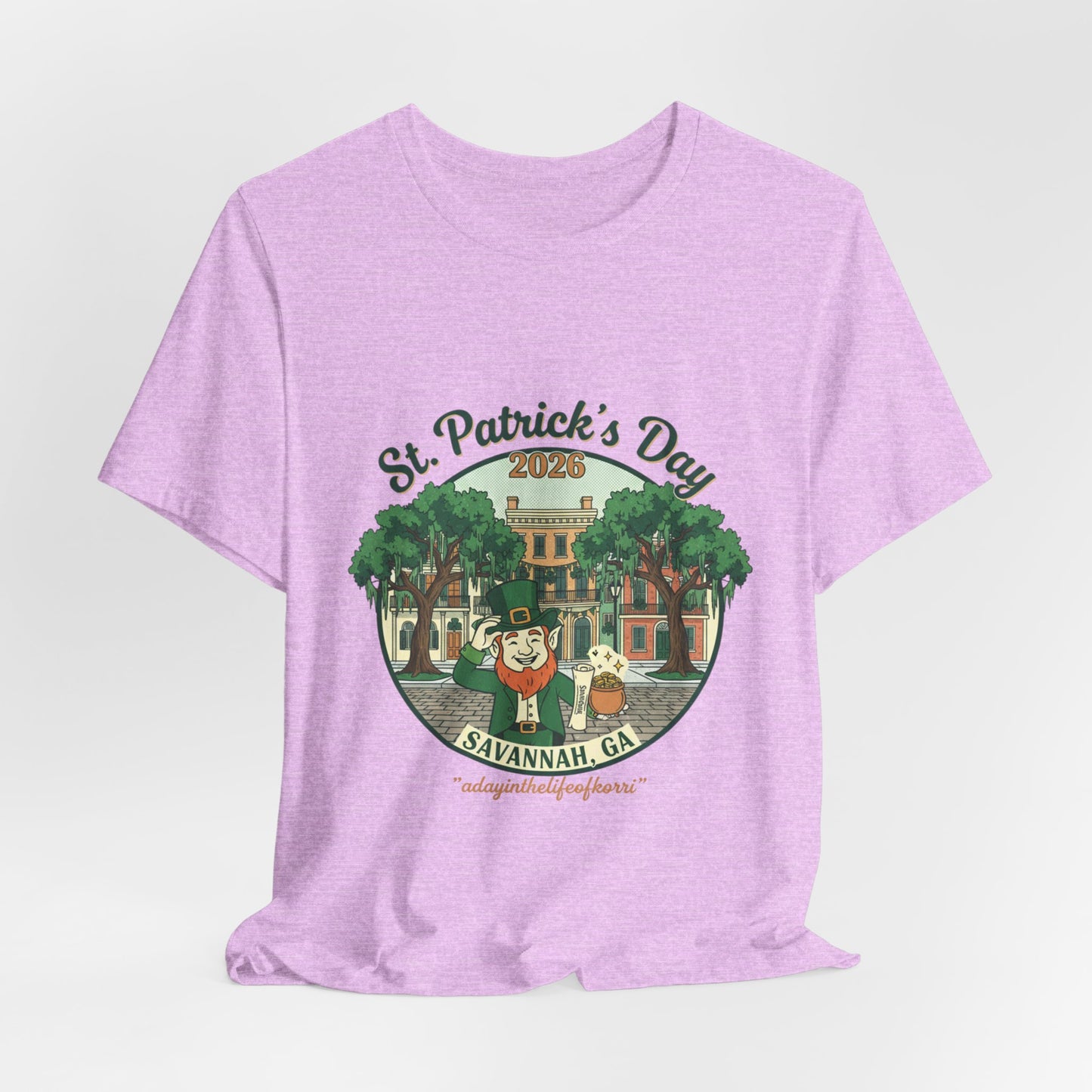 St. Patrick’s Day Savannah, GA T‑Shirt — Vintage Leprechaun Savannah Tee