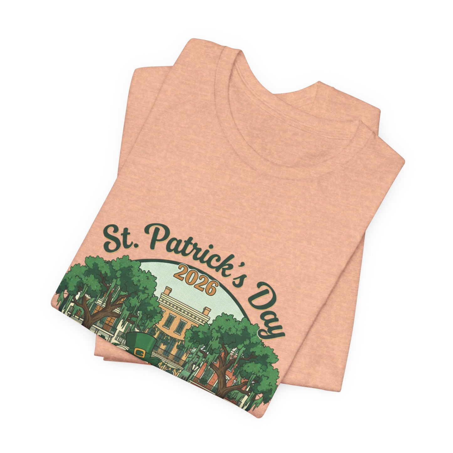 St. Patrick’s Day Savannah, GA T‑Shirt — Vintage Leprechaun Savannah Tee