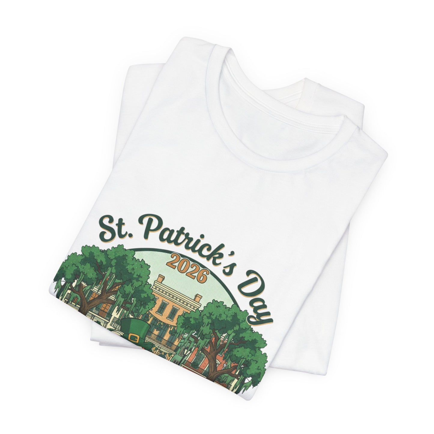 St. Patrick’s Day Savannah, GA T‑Shirt — Vintage Leprechaun Savannah Tee