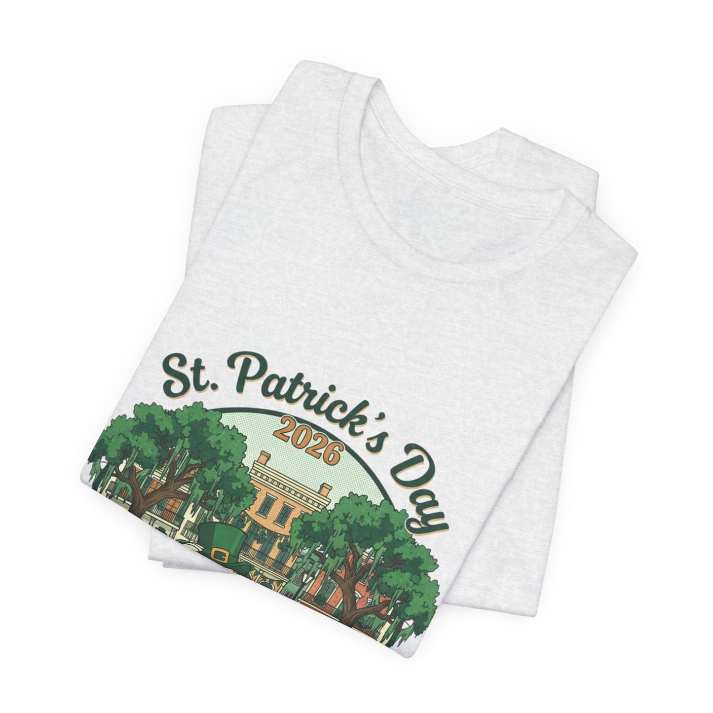 St. Patrick’s Day Savannah, GA T‑Shirt — Vintage Leprechaun Savannah Tee