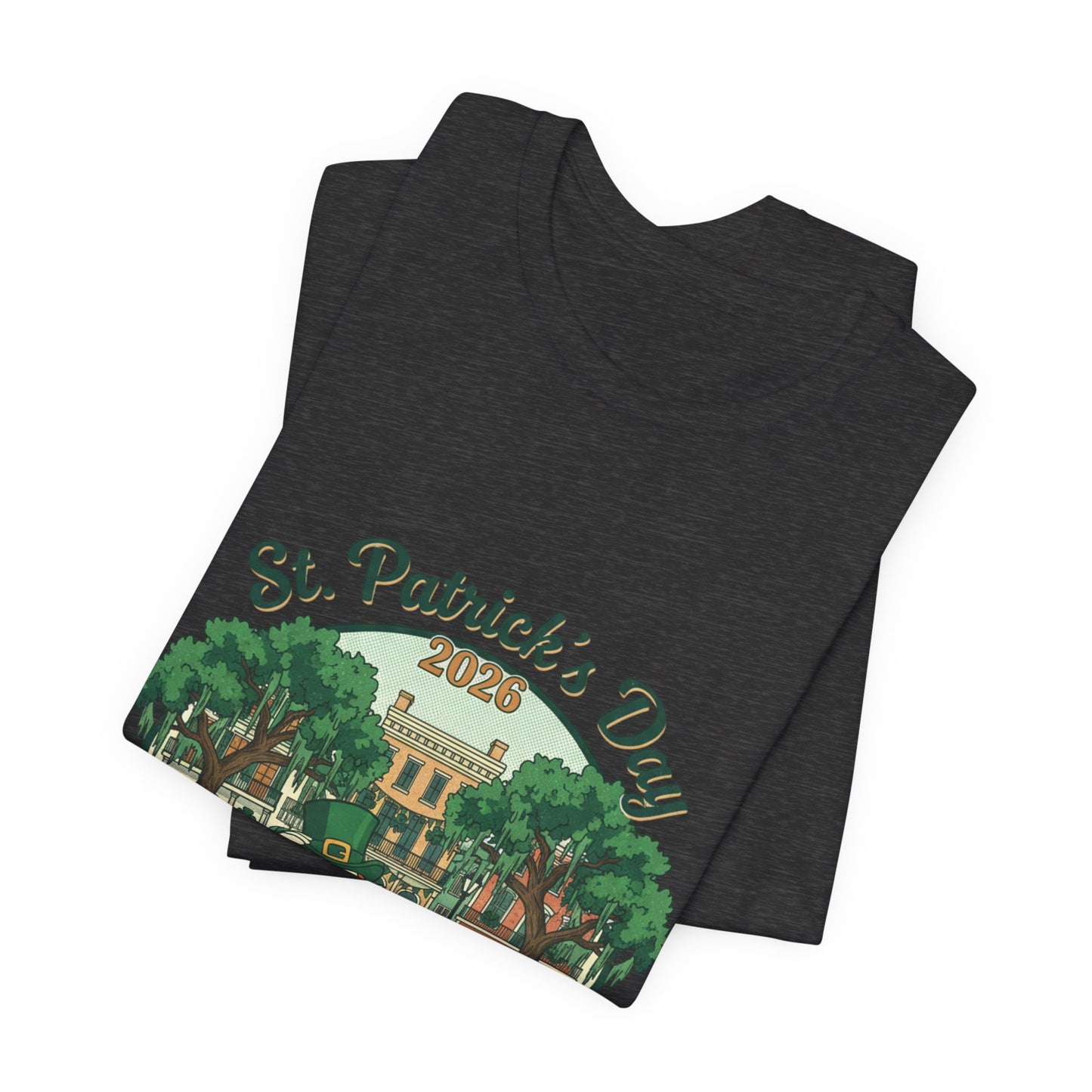 St. Patrick’s Day Savannah, GA T‑Shirt — Vintage Leprechaun Savannah Tee