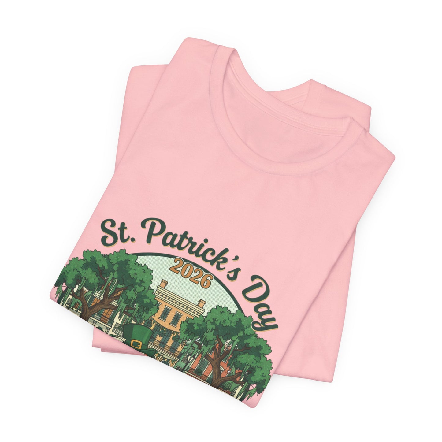 St. Patrick’s Day Savannah, GA T‑Shirt — Vintage Leprechaun Savannah Tee