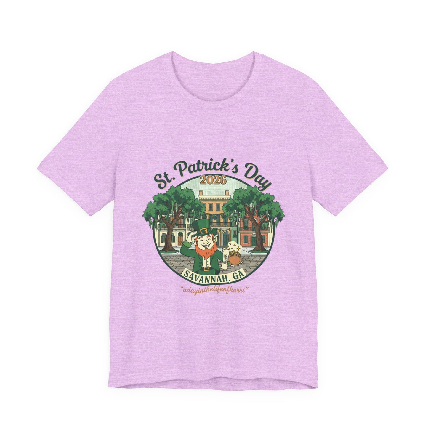 St. Patrick’s Day Savannah, GA T‑Shirt — Vintage Leprechaun Savannah Tee