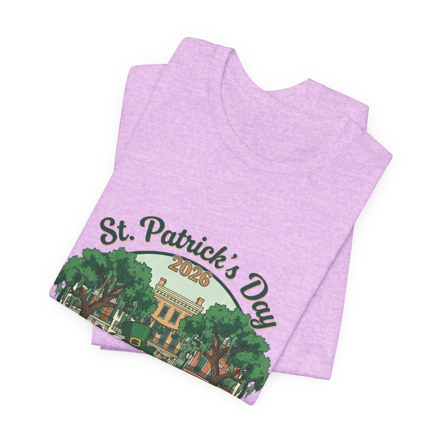 St. Patrick’s Day Savannah, GA T‑Shirt — Vintage Leprechaun Savannah Tee