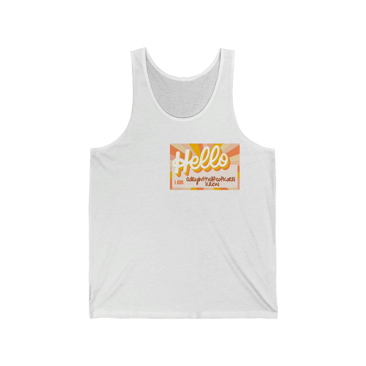 Unisex Jersey Tank